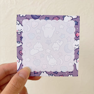 Flying Bunnies Square Memo Pads