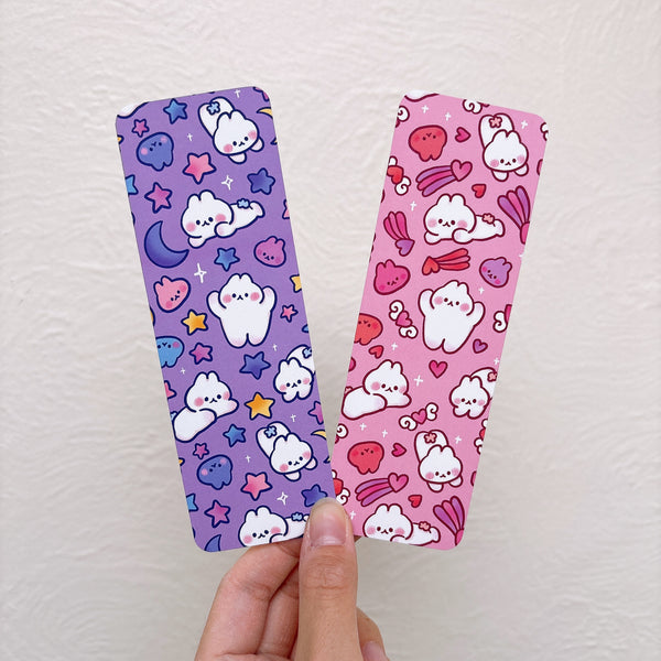 Bunny Pattern Soft Matte Double Sided Book Rating Bookmarks