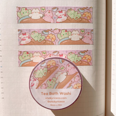 Tea Bath Time Washi Tape