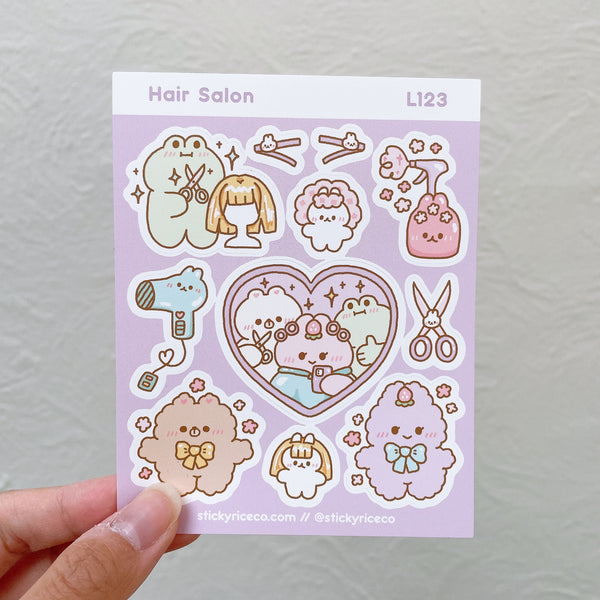 Hair Salon Sticker Sheet