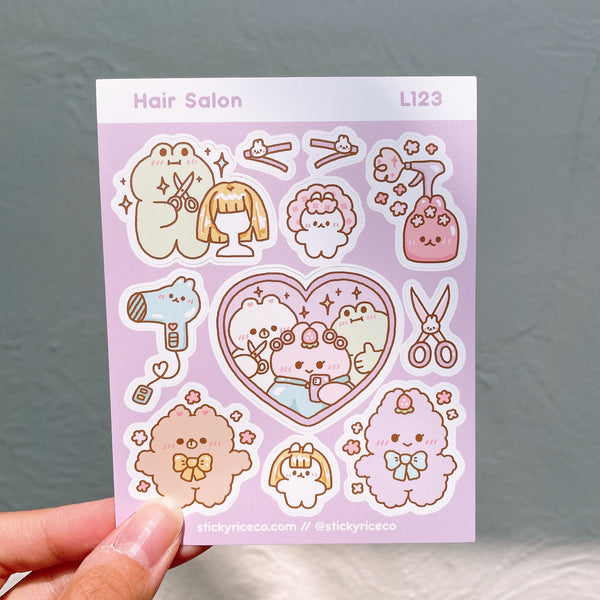 Hair Salon Sticker Sheet