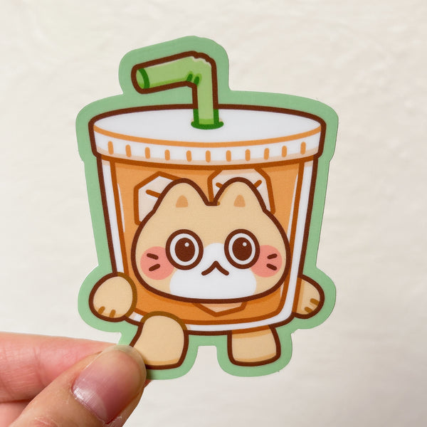 Cute Cat Meme Heavy Duty Waterproof Vinyl Diecut Stickers