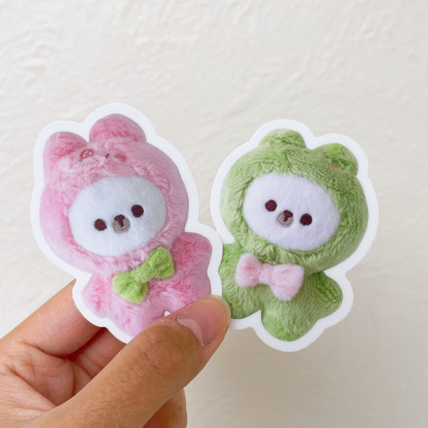 Rice the Bear in Costume Mini Plush Keychain