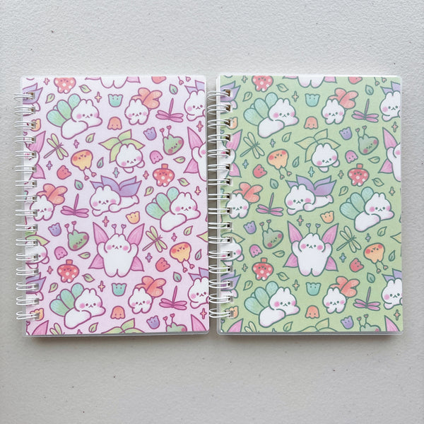 A6 SMALL SIZE Cottagecore Fairy Bunny Patterned Reusable Sticker Books