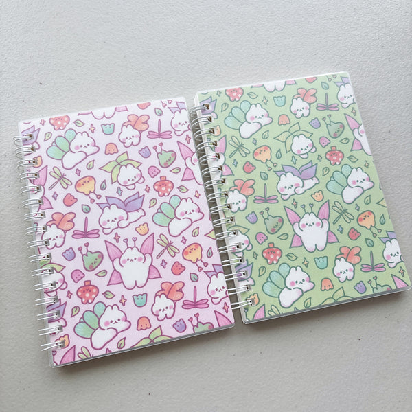 A6 SMALL SIZE Cottagecore Fairy Bunny Patterned Reusable Sticker Books