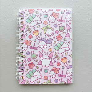 A6 SMALL SIZE Cottagecore Fairy Bunny Patterned Reusable Sticker Books