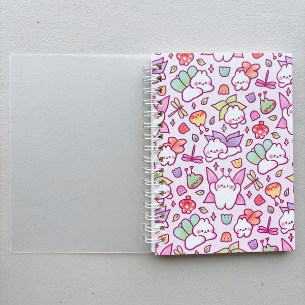 A6 SMALL SIZE Cottagecore Fairy Bunny Patterned Reusable Sticker Books