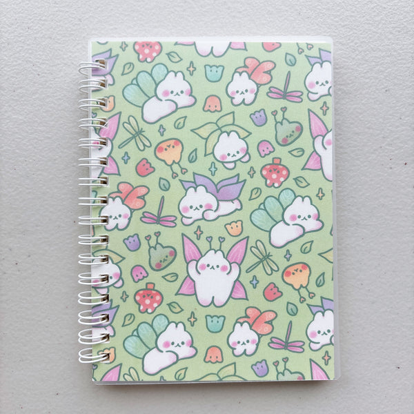 A6 SMALL SIZE Cottagecore Fairy Bunny Patterned Reusable Sticker Books