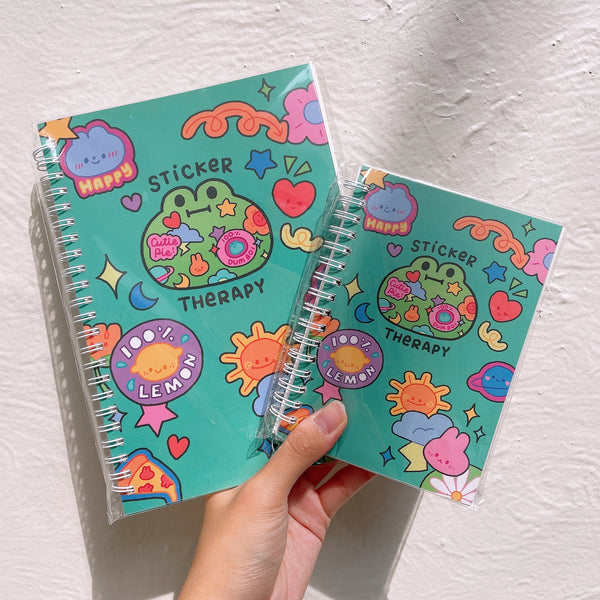 A5/A6 SIZE Sticker Therapy Matcha the Frog Reusable Sticker Books