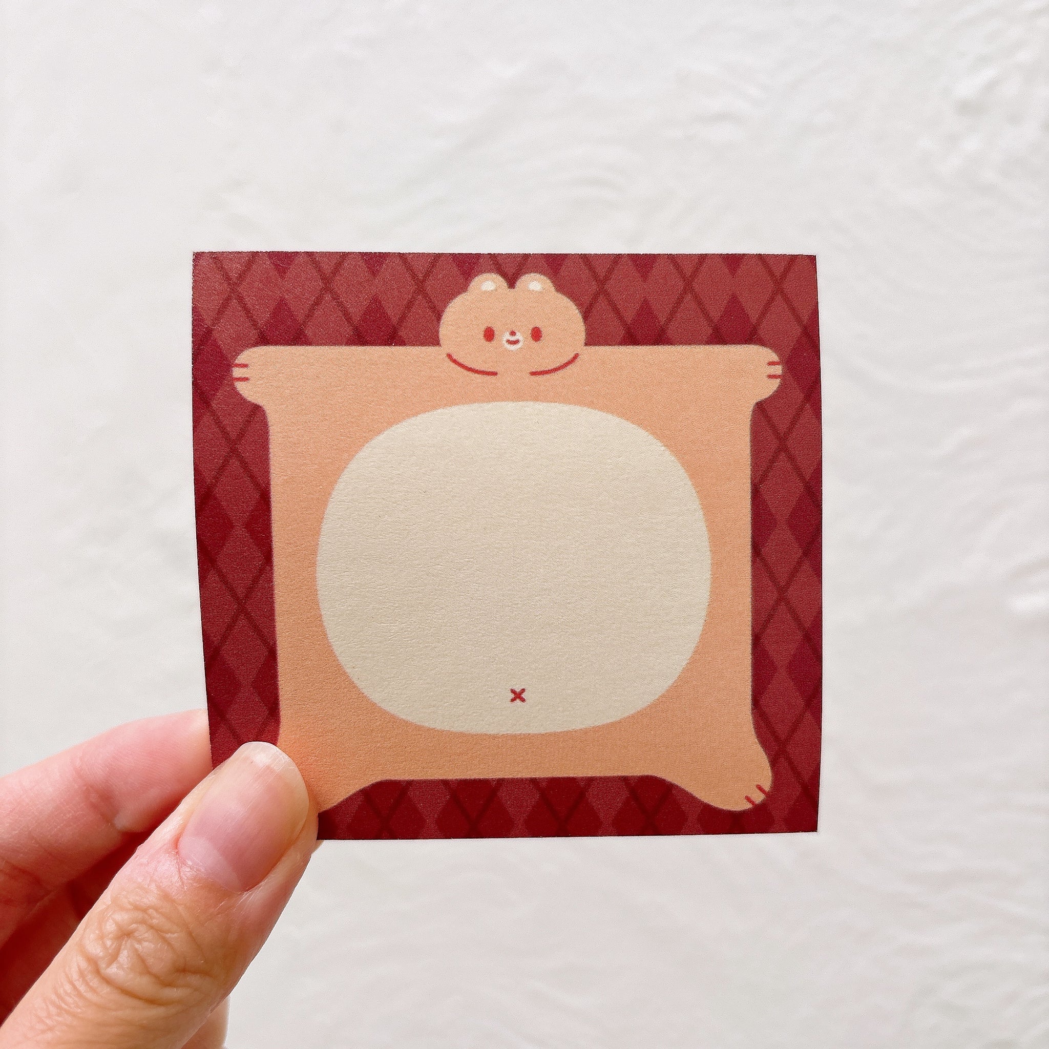 Cute Animals Argyle Post It Sticky Notes