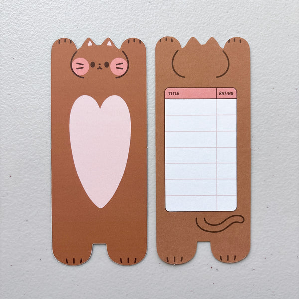 [B-GRADE] Cat Soft Matte Double Sided Bookmarks