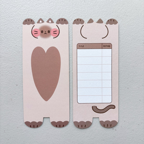 [B-GRADE] Cat Soft Matte Double Sided Bookmarks