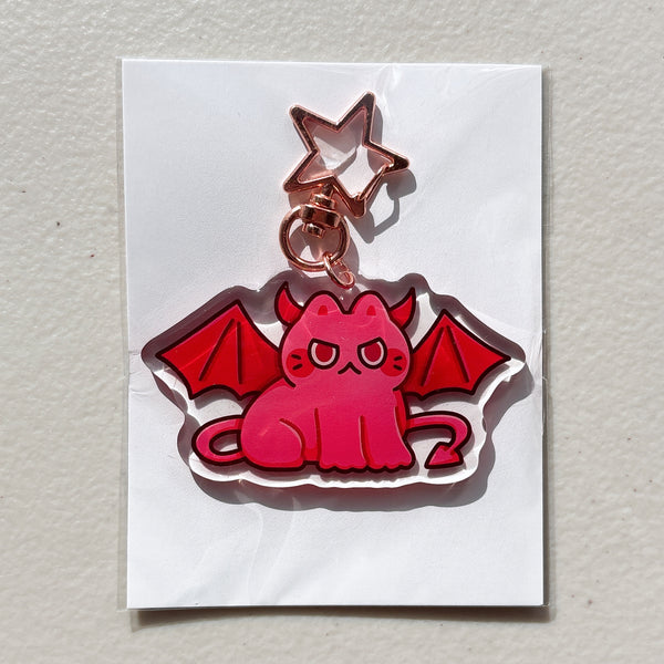 Halloween Cat Glitter Acrylic Keychains