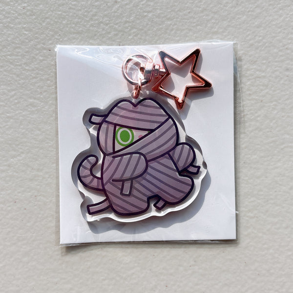 Halloween Cat Glitter Acrylic Keychains