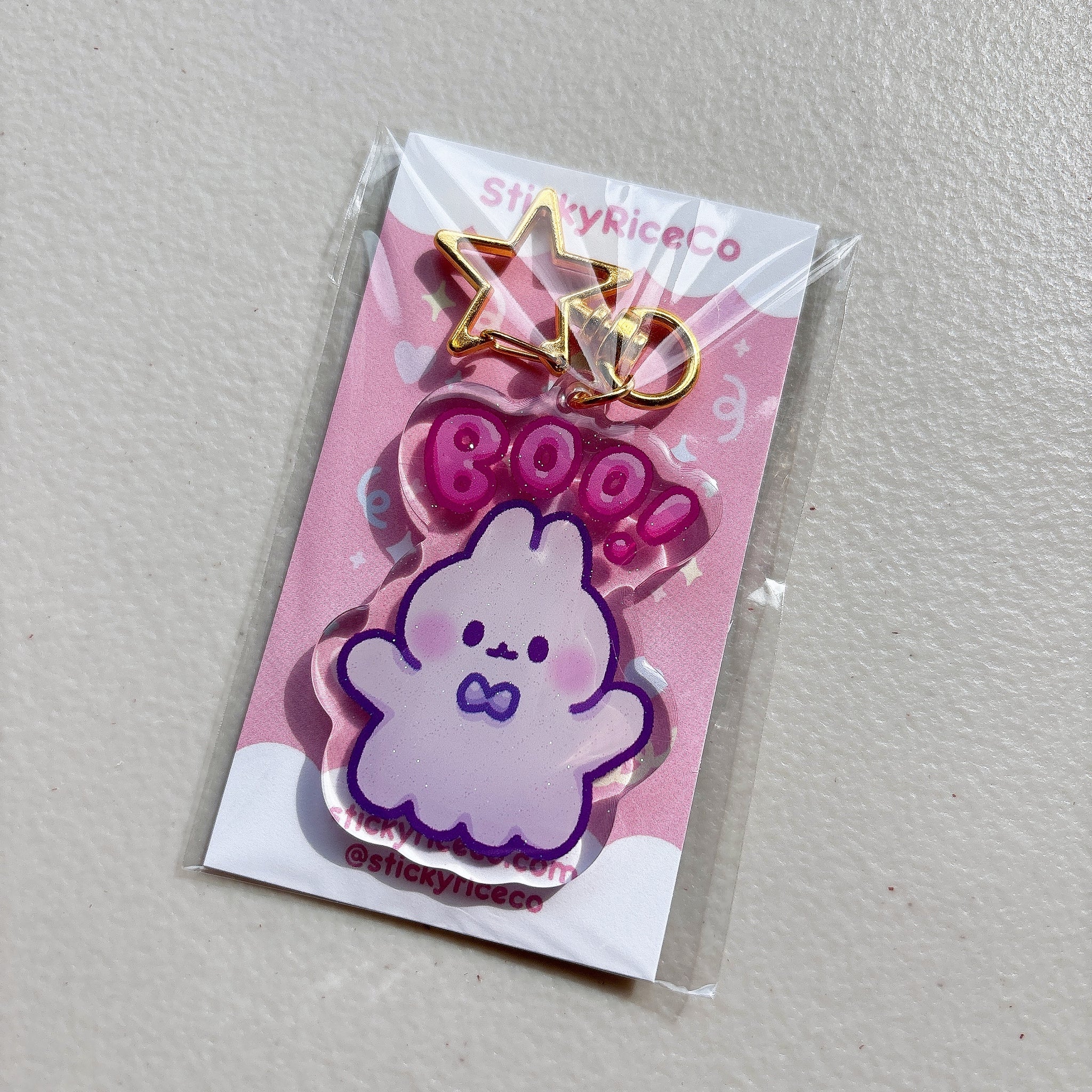 Halloween Bunny Glitter Keychains