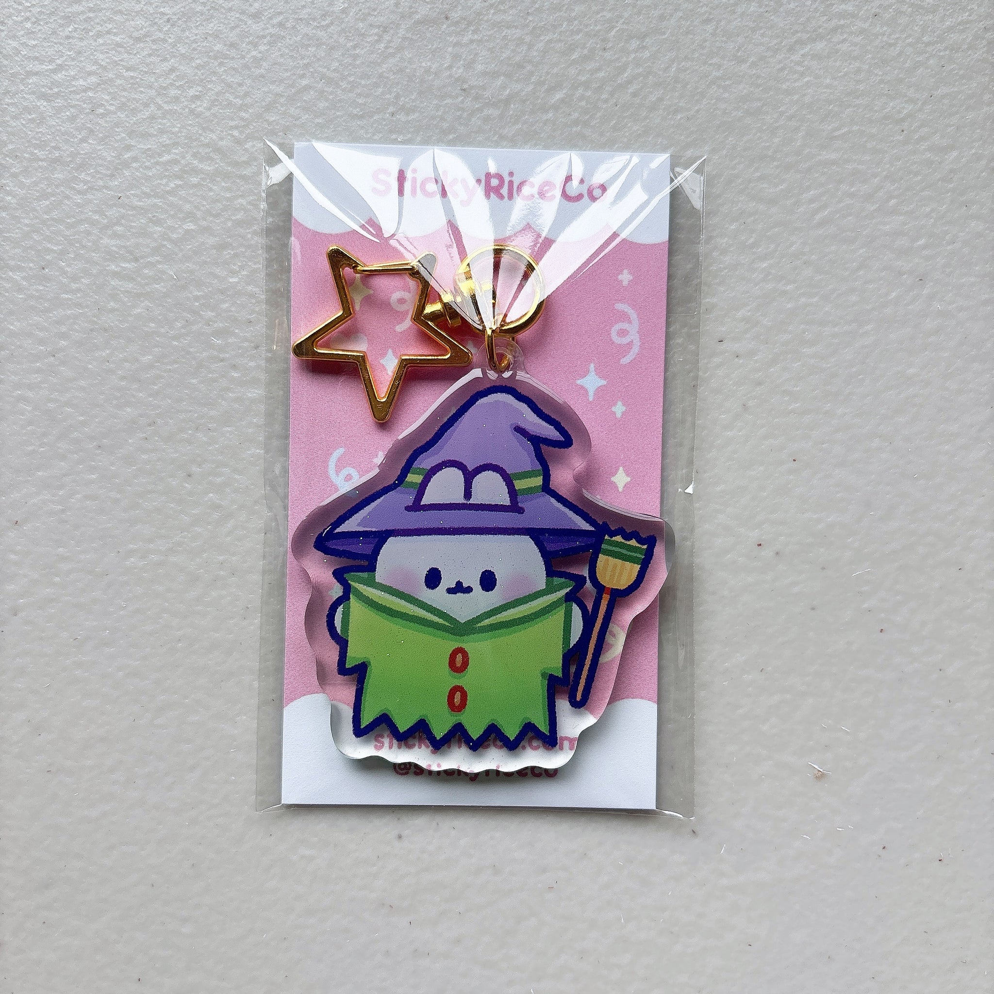 Halloween Bunny Glitter Keychains
