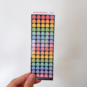 Mini Ghosts Holographic Glitter Vinyl Deco Stickers