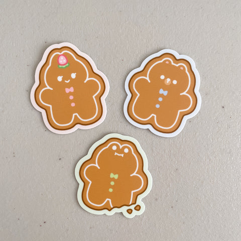 Gingerbread Cookies OCs Mini Heavy Duty Waterproof Vinyl Stickers