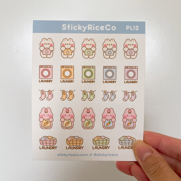 Laundry Planner Luxe Matte Vinyl Stickers