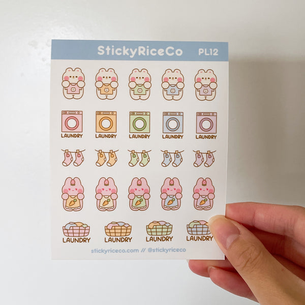 Laundry Planner Luxe Matte Vinyl Stickers