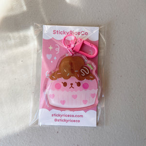 StickyRiceCo OCs Chocolate Bonbon Truffles Glitter Keychain