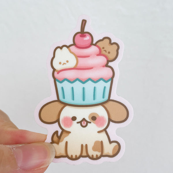 Puppy Hats Heavy Duty Waterproof Vinyl Diecut Stickers - Set 1