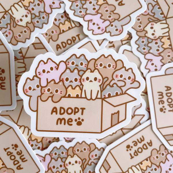 Adopt Me Kitty Cats Heavy Duty Waterproof Vinyl Diecut Sticker