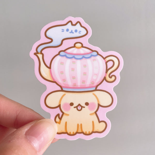 Puppy Hats Heavy Duty Waterproof Vinyl Diecut Stickers - Set 2