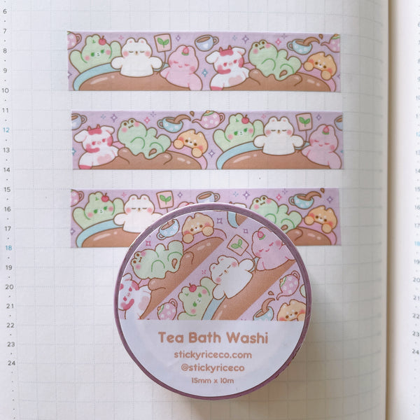 Tea Bath Time Washi Tape