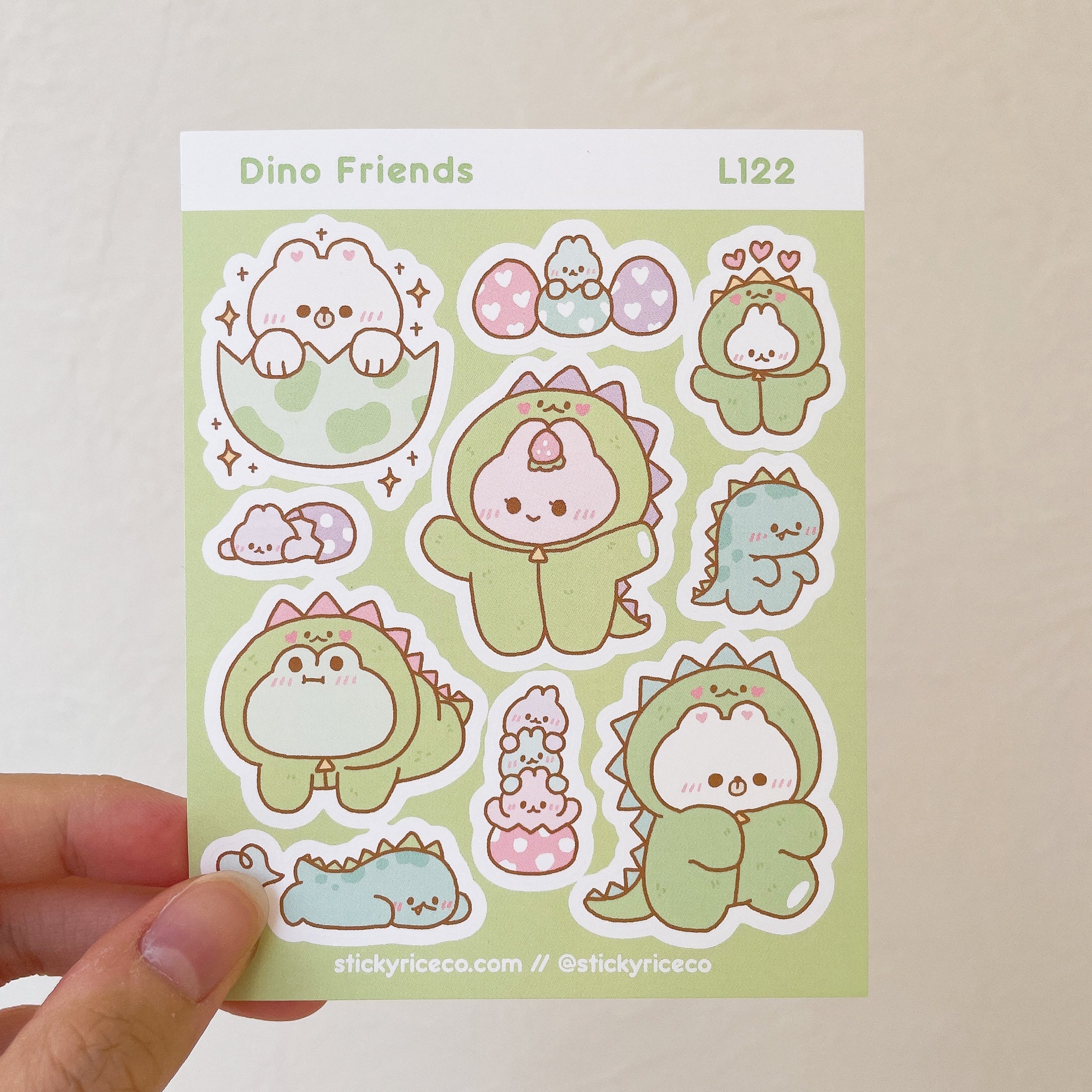 Dino Friends Sticker Sheet