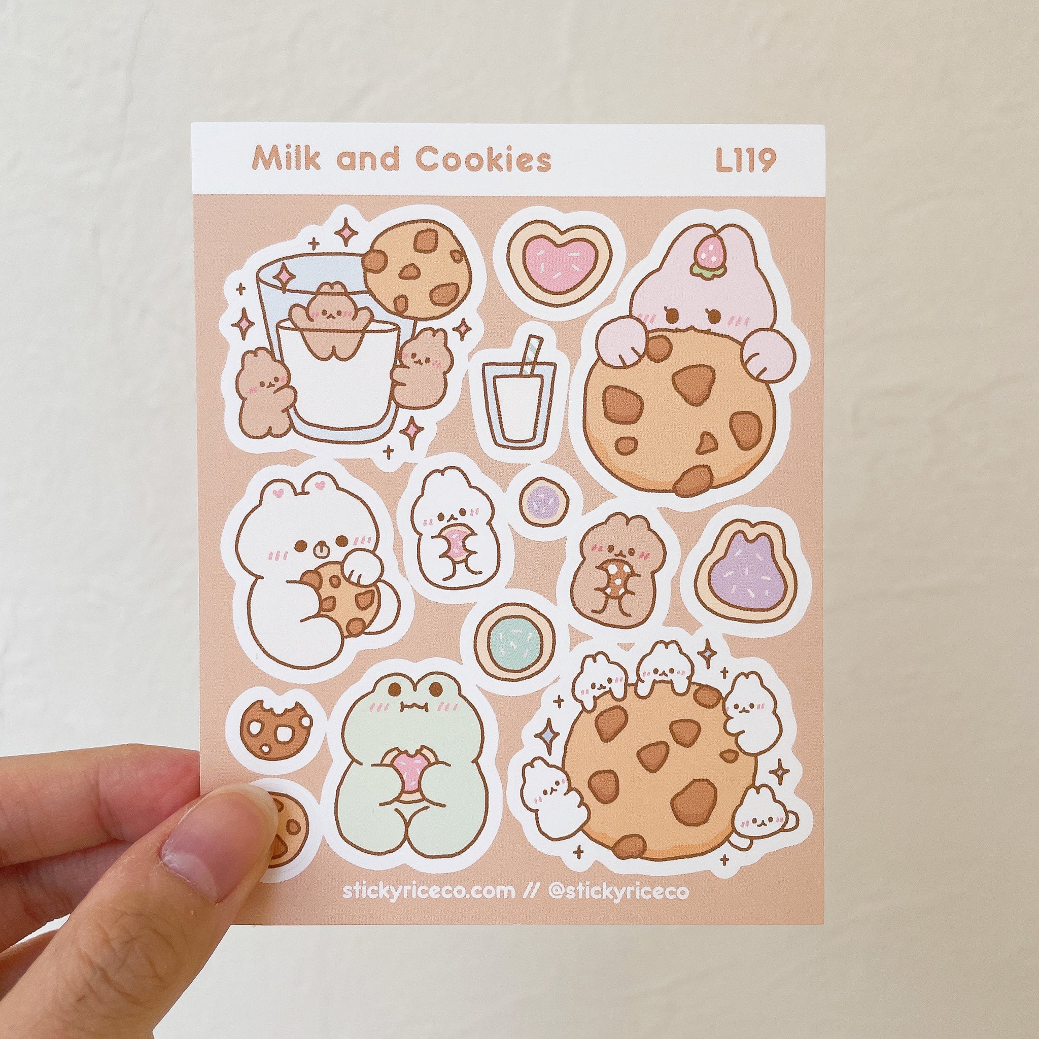 Milk and Cookies Sticker Sheet