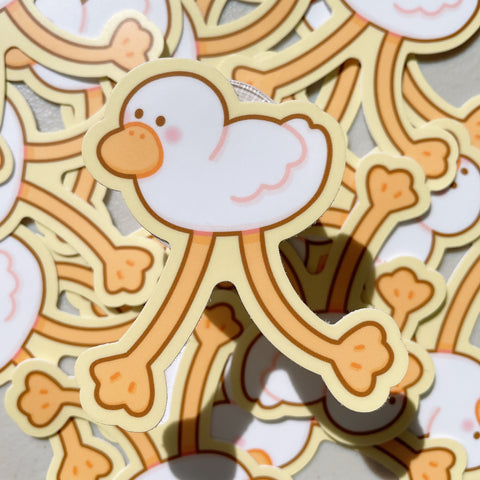 Leggy Duck Heavy Duty Waterproof Vinyl Diecut Sticker