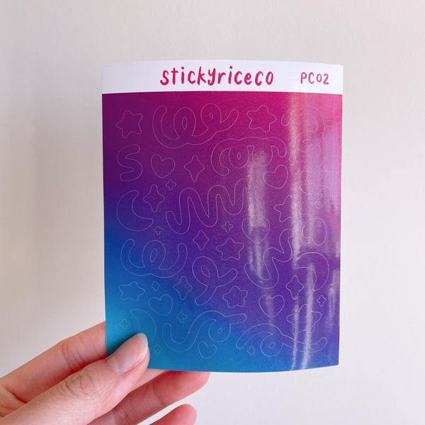 Polco Deco Holographic Shimmer Vinyl Stickers