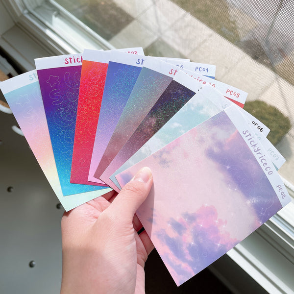 Polco Deco Holographic Shimmer Vinyl Stickers